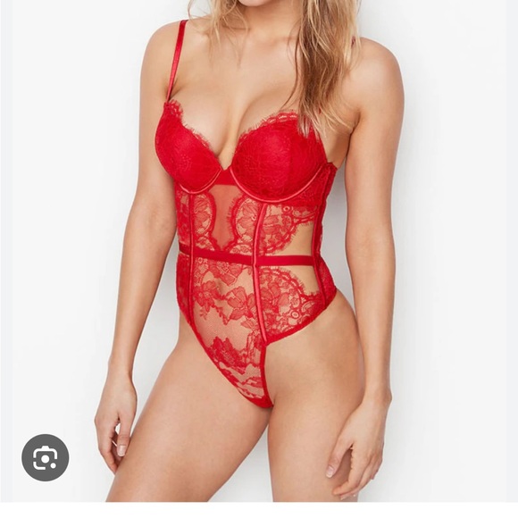 New VS Lace Bodysuit - Picture 2 of 9